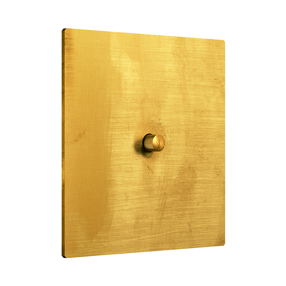 More Switch in Soft polished brass