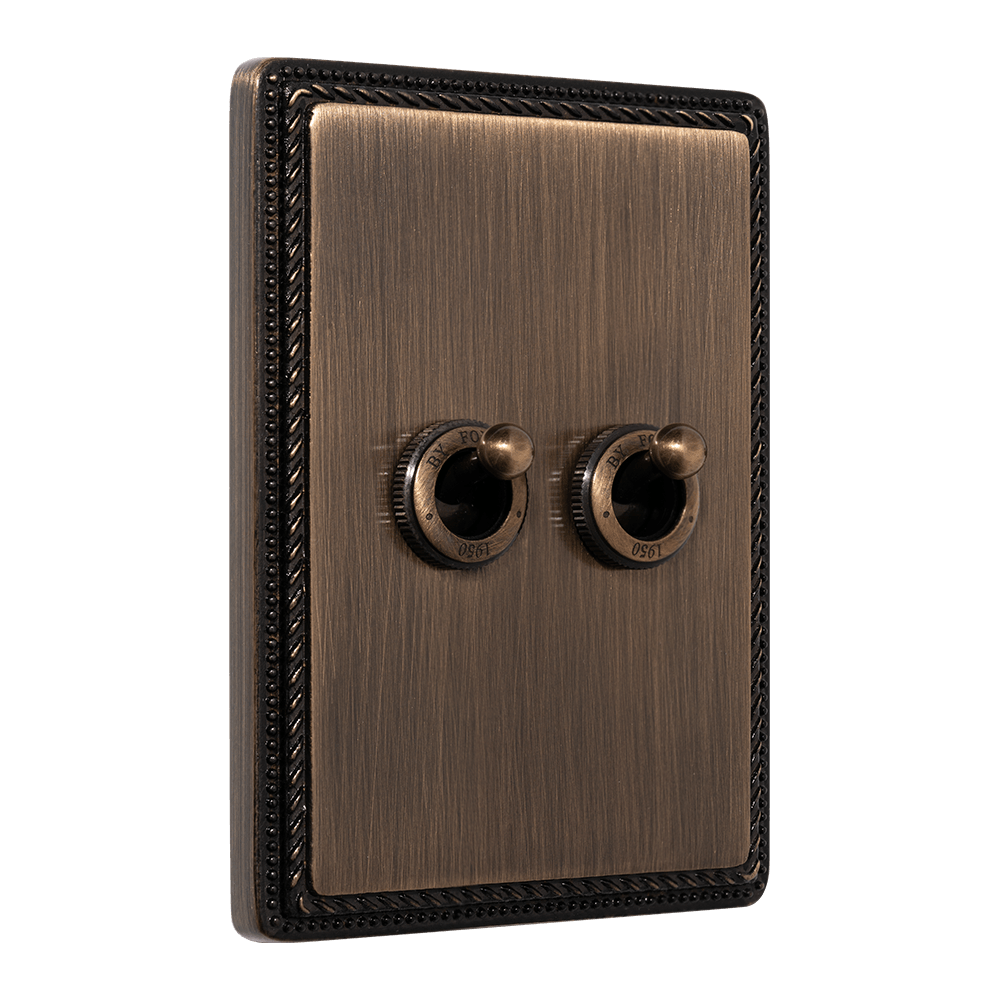 1950 Switch in Antique Bronze with two Antique Bronze Knobs