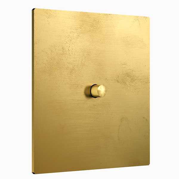 More Switch in Soft polished brass