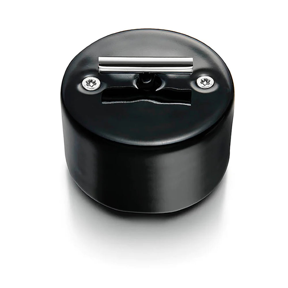 DO Switch in Black porcelain with a Chrome-colored Metal Knob