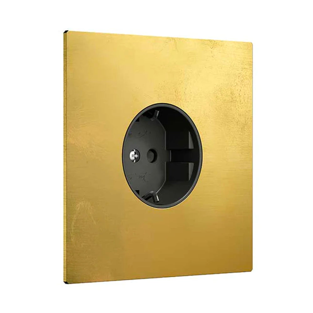 More Outlet in Soft Polished Brass