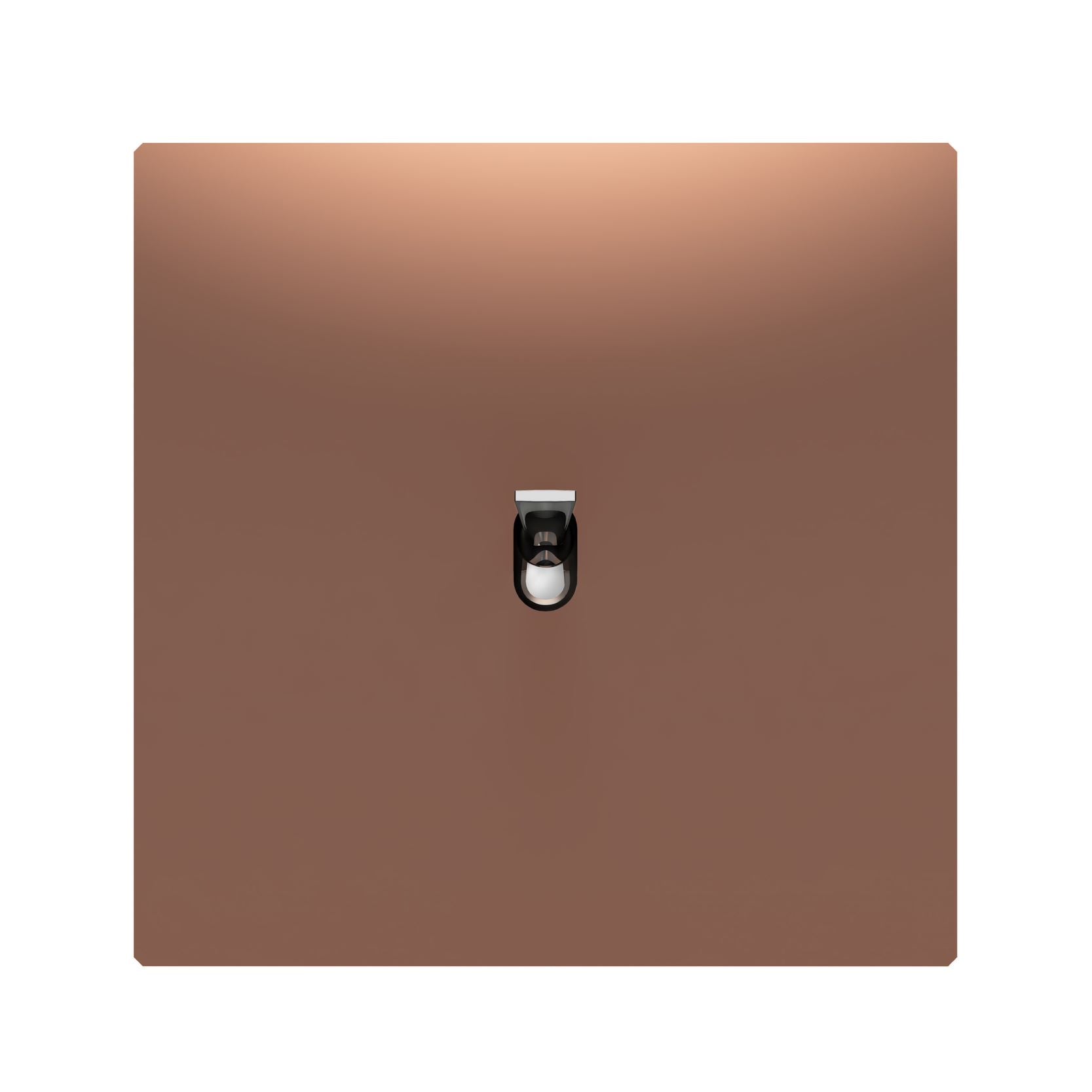 5.1 Switch in Bright Copper Brass with a Chrome Knob