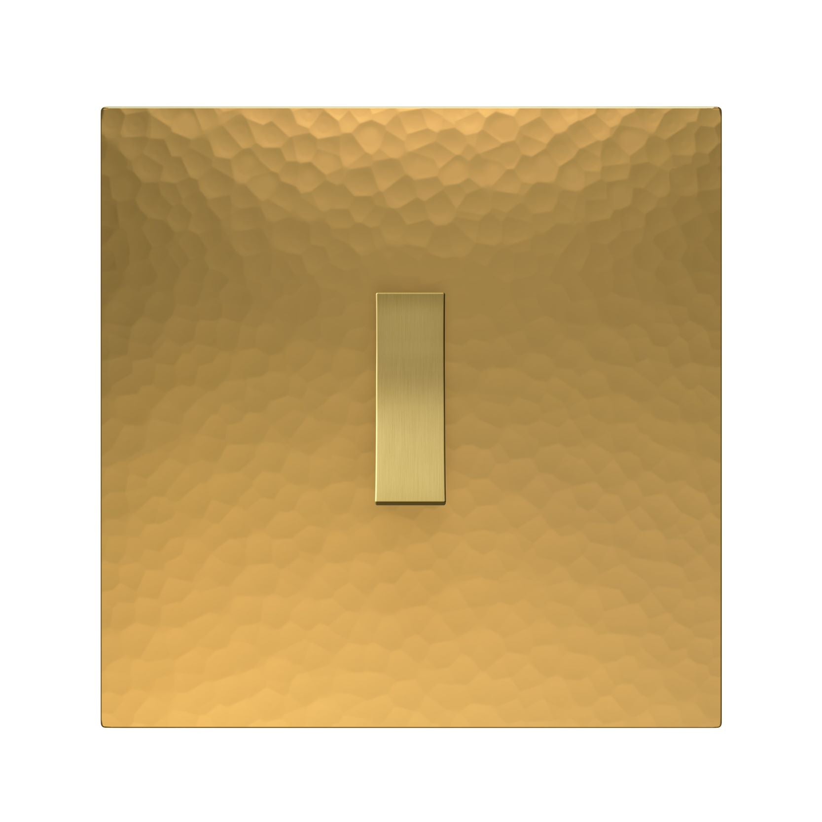 Bridge Switch in Martelé Golden Brass with a Golden Knob